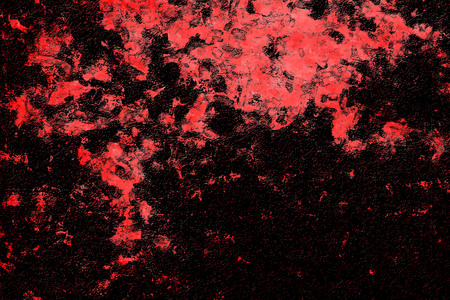 Red Black White Aged Grunge Wall Background. Old Weathered Peeled Painted Plaster Backdrop. Reddish Abstract Antique Cracked Stain Texture Background. Damaged Retro Stucco Scratched Patternの写真素材