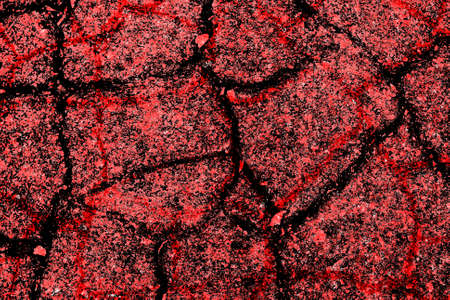 Red Black White Aged Grunge Wall Background. Old Weathered Peeled Painted Plaster Backdrop. Reddish...