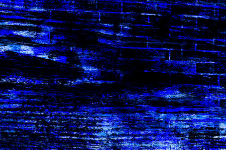 Blue Black White Aged Grunge Wall Background. Navy Old Weathered Peeled Painted Plaster Backdrop. Abstract Antique Cracked Stain Texture Background. Damaged Retro Stucco Scratched Patternの写真素材