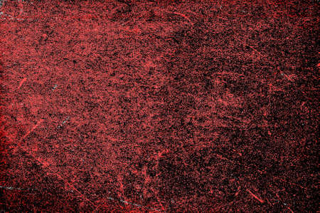 Red Black White Aged Grunge Wall Background. Old Weathered Peeled Painted Plaster Backdrop. Reddish Abstract Antique Cracked Stain Texture Background. Damaged Retro Stucco Scratched Patternの写真素材