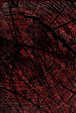 Red Black White Aged Grunge Wall Background. Old Weathered Peeled Painted Plaster Backdrop. Reddish Abstract Antique Cracked Stain Texture Background. Damaged Retro Stucco Scratched Patternの写真素材