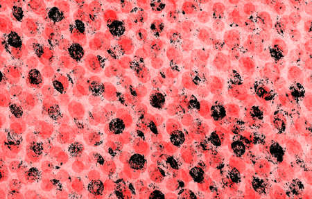 Red Black White Aged Grunge Wall Background. Old Weathered Peeled Painted Plaster Backdrop. Reddish Abstract Antique Cracked Stain Texture Background. Damaged Retro Stucco Scratched Patternの写真素材