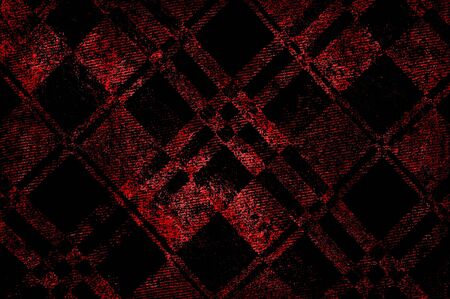 Red Black White Aged Grunge Wall Background. Old Weathered Peeled Painted Plaster Backdrop. Reddish Abstract Antique Cracked Stain Texture Background. Damaged Retro Stucco Scratched Patternの写真素材