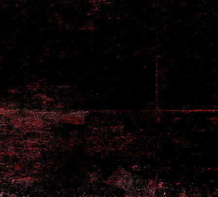 Red Black White Aged Grunge Wall Background. Old Weathered Peeled Painted Plaster Backdrop. Reddish Abstract Antique Cracked Stain Texture Background. Damaged Retro Stucco Scratched Patternの写真素材