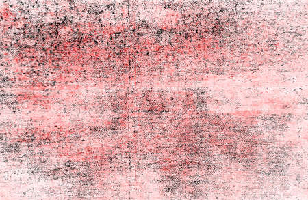Red Black White Aged Grunge Wall Background. Old Weathered Peeled Painted Plaster Backdrop. Reddish...