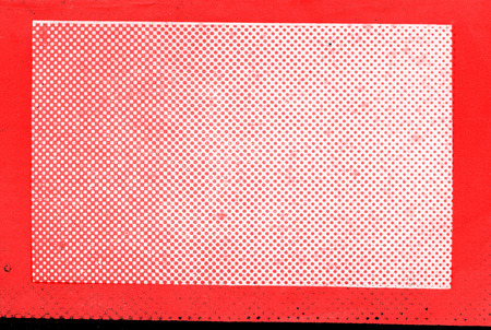 Red Black White Aged Grunge Wall Background. Old Weathered Peeled Painted Plaster Backdrop. Reddish Abstract Antique Cracked Stain Texture Background. Damaged Retro Stucco Scratched Patternの写真素材