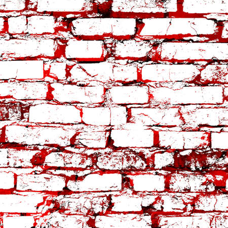 Red Black White Aged Grunge Wall Background. Old Weathered Peeled Painted Plaster Backdrop. Reddish Abstract Antique Cracked Stain Texture Background. Damaged Retro Stucco Scratched Patternの写真素材