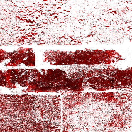 Red Black White Aged Grunge Wall Background. Old Weathered Peeled Painted Plaster Backdrop. Reddish Abstract Antique Cracked Stain Texture Background. Damaged Retro Stucco Scratched Patternの写真素材