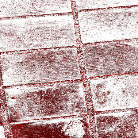 Red Black White Aged Grunge Wall Background. Old Weathered Peeled Painted Plaster Backdrop. Reddish Abstract Antique Cracked Stain Texture Background. Damaged Retro Stucco Scratched Patternの写真素材