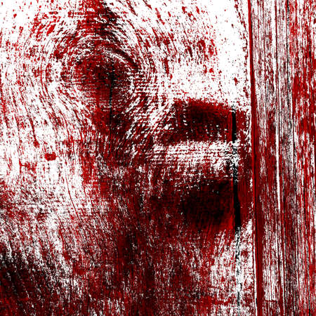 Red Black White Aged Grunge Wall Background. Old Weathered Peeled Painted Plaster Backdrop. Reddish Abstract Antique Cracked Stain Texture Background. Damaged Retro Stucco Scratched Patternの写真素材