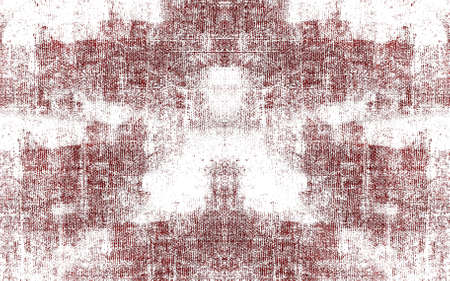 Red Black White Aged Grunge Wall Background. Old Weathered Peeled Painted Plaster Backdrop. Reddish...