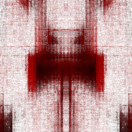 Red Black White Aged Grunge Wall Background. Old Weathered Peeled Painted Plaster Backdrop. Reddish Abstract Antique Cracked Stain Texture Background. Damaged Retro Stucco Scratched Patternの写真素材