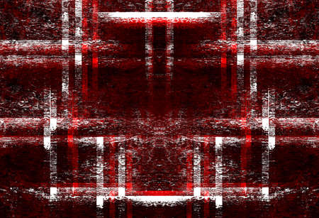 Red Black White Aged Grunge Wall Background. Old Weathered Peeled Painted Plaster Backdrop. Reddish Abstract Antique Cracked Stain Texture Background. Damaged Retro Stucco Scratched Patternの写真素材