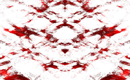 Red Black White Aged Grunge Wall Background. Old Weathered Peeled Painted Plaster Backdrop. Reddish Abstract Antique Cracked Stain Texture Background. Damaged Retro Stucco Scratched Patternの写真素材