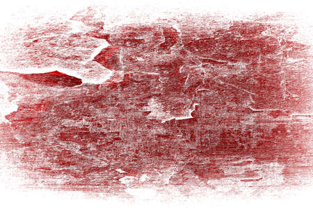 Red Black White Aged Grunge Wall Background. Old Weathered Peeled Painted Plaster Backdrop. Reddish Abstract Antique Cracked Stain Texture Background. Damaged Retro Stucco Scratched Patternの写真素材