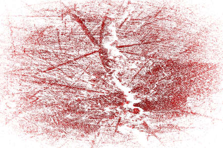 Red Black White Aged Grunge Wall Background. Old Weathered Peeled Painted Plaster Backdrop. Reddish Abstract Antique Cracked Stain Texture Background. Damaged Retro Stucco Scratched Patternの写真素材