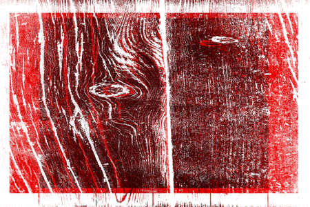 Red Black White Aged Grunge Wall Background. Old Weathered Peeled Painted Plaster Backdrop. Reddish Abstract Antique Cracked Stain Texture Background. Damaged Retro Stucco Scratched Patternの写真素材