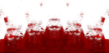 Red Black White Aged Grunge Wall Background. Old Weathered Peeled Painted Plaster Backdrop. Reddish Abstract Antique Cracked Stain Texture Background. Damaged Retro Stucco Scratched Patternの写真素材