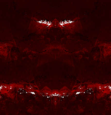 Red Black White Aged Grunge Wall Background. Old Weathered Peeled Painted Plaster Backdrop. Reddish Abstract Antique Cracked Stain Texture Background. Damaged Retro Stucco Scratched Patternの写真素材