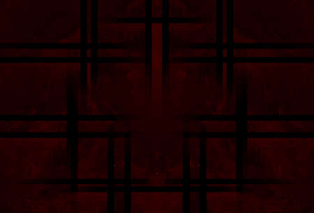 Red Black White Aged Grunge Wall Background. Old Weathered Peeled Painted Plaster Backdrop. Reddish Abstract Antique Cracked Stain Texture Background. Damaged Retro Stucco Scratched Patternの写真素材