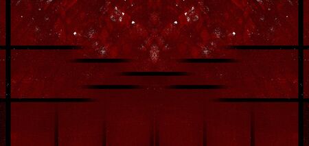 Red Black White Aged Grunge Wall Background. Old Weathered Peeled Painted Plaster Backdrop. Reddish Abstract Antique Cracked Stain Texture Background. Damaged Retro Stucco Scratched Patternの写真素材