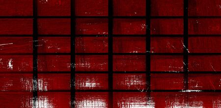 Red Black White Aged Grunge Wall Background. Old Weathered Peeled Painted Plaster Backdrop. Reddish Abstract Antique Cracked Stain Texture Background. Damaged Retro Stucco Scratched Patternの写真素材