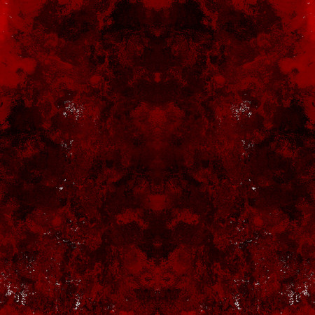 Red Black White Aged Grunge Wall Background. Old Weathered Peeled Painted Plaster Backdrop. Reddish Abstract Antique Cracked Stain Texture Background. Damaged Retro Stucco Scratched Patternの写真素材