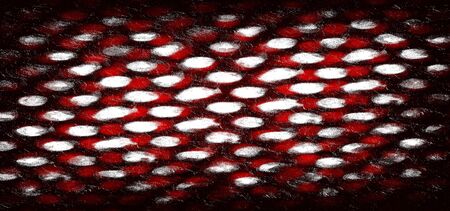 Red Black White Aged Grunge Wall Background. Old Weathered Peeled Painted Plaster Backdrop. Reddish...
