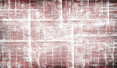 Red Black White Aged Grunge Wall Background. Old Weathered Peeled Painted Plaster Backdrop. Reddish Abstract Antique Cracked Stain Texture Background. Damaged Retro Stucco Scratched Patternの写真素材