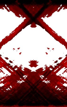 Red Black White Aged Grunge Wall Background. Old Weathered Peeled Painted Plaster Backdrop. Reddish Abstract Antique Cracked Stain Texture Background. Damaged Retro Stucco Scratched Patternの写真素材