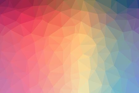 Abstract Low-Poly Triangular Modern Geometric Background. Colorful Polygonal Mosaic Pattern...