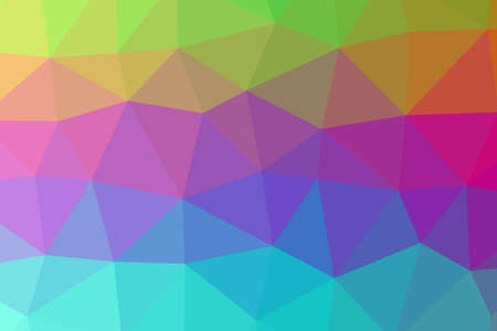 Abstract Low-Poly Triangular Modern Geometric Background. Colorful Polygonal Mosaic Pattern...