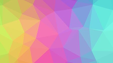 Abstract Low-Poly Triangular Modern Geometric Background. Colorful Polygonal Mosaic Pattern...