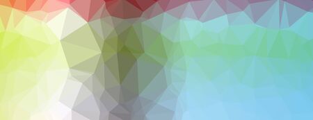 Abstract Low-Poly Triangular Modern Geometric Background. Colorful Polygonal Mosaic Pattern...