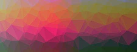 Abstract Low-Poly Triangular Modern Geometric Background. Colorful Polygonal Mosaic Pattern...