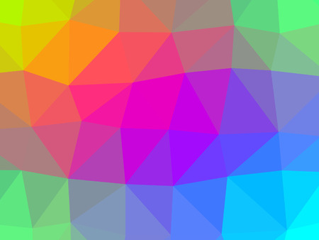 Abstract Low-Poly Triangular Modern Geometric Background. Colorful Polygonal Mosaic Pattern...