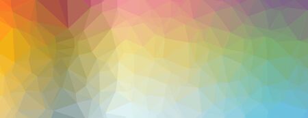 Abstract Low-Poly Triangular Modern Geometric Background. Colorful Polygonal Mosaic Pattern...