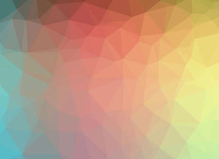 Abstract Low-Poly Triangular Modern Geometric Background. Colorful Polygonal Mosaic Pattern...