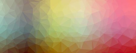Abstract Low-Poly Triangular Modern Geometric Background. Colorful Polygonal Mosaic Pattern...