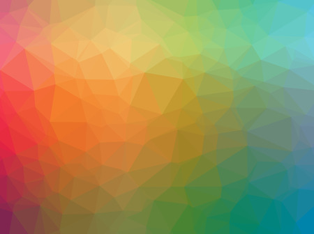Abstract Low-Poly Triangular Modern Geometric Background. Colorful Polygonal Mosaic Pattern...