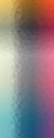 Abstract Low-Poly Triangular Modern Geometric Background. Colorful Polygonal Mosaic Pattern Template. Repeating Routine With Triangles. Origami Style With Gradient. Futuristic Design Backdropの写真素材
