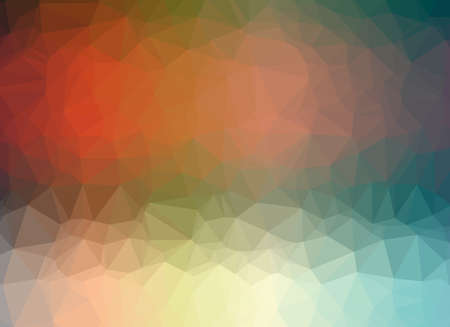 Abstract Low-Poly Triangular Modern Geometric Background. Colorful Polygonal Mosaic Pattern...