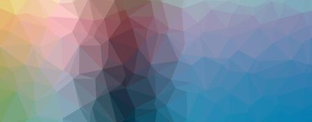 Abstract Low-Poly Triangular Modern Geometric Background. Colorful Polygonal Mosaic Pattern...