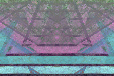 Old Color Grunge Painted Plaster Stucco Wall Vintage Weathered Frame With Abstract Antique Cracked Scratched Texture And Retro Pattern. Empty Space For Image Or Text. Squareの写真素材