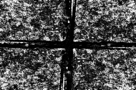 Distressed overlay texture of cracked concrete, stone or asphalt. grunge background. abstract halftone vector illustrationの写真素材