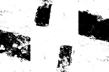 Distressed overlay texture of cracked concrete, stone or asphalt. grunge background. abstract halftone vector illustrationの写真素材