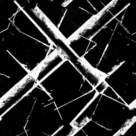 Distressed overlay texture of cracked concrete, stone or asphalt. grunge background. abstract halftone vector illustrationの写真素材