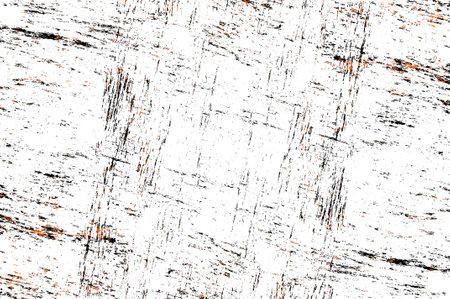 Orange Black White Aged Grunge Wall Background. Old Weathered Peeled Painted Plaster Backdrop....