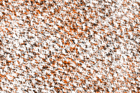 Orange Black White Aged Grunge Wall Background. Old Weathered Peeled Painted Plaster Backdrop. Reddish Abstract Antique Cracked Stain Texture Background. Damaged Retro Stuccoの写真素材