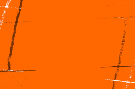 Orange Black White Aged Grunge Wall Background. Old Weathered Peeled Painted Plaster Backdrop. Reddish Abstract Antique Cracked Stain Texture Background. Damaged Retro Stuccoの写真素材